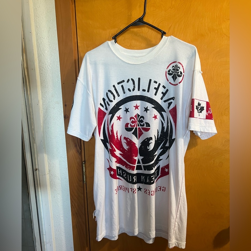 Unique Affliction Inside-Out Print Georges St Pierre Team Rush GSP Men XL